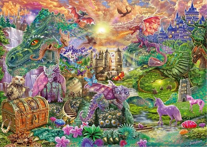 Puzzle Zaczarowane smocze królestwo 1000 elementów SCHMIDT