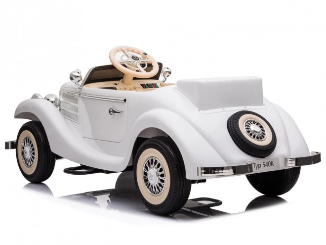 Retro auto na akumulator Mercedes-Benz 540K – Białe