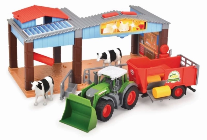 Farma z traktorem Fendt