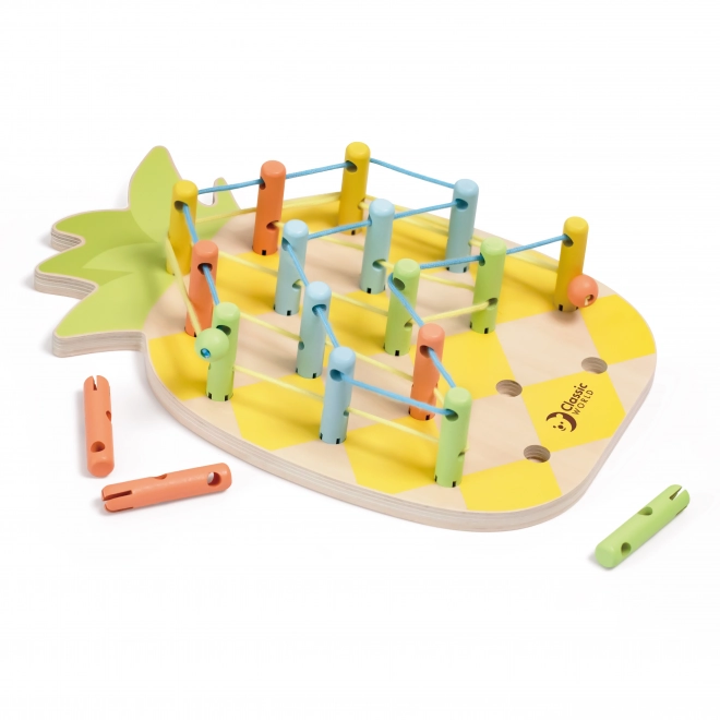 Drewniana nawlekanka Ananas Classic World