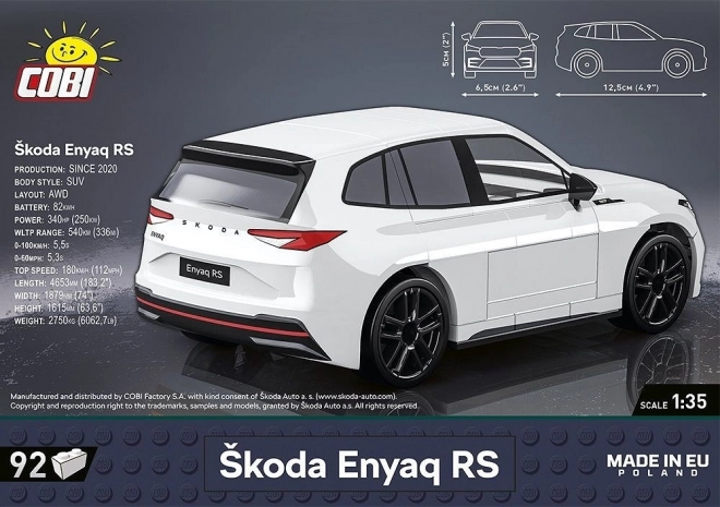 Škoda Enyaq RS 92 poduszki