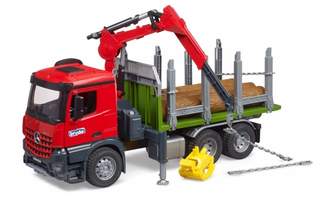 Bruder transporter drewna z żurawiem hydraulicznym