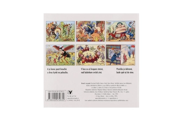 Książeczka leporello Żuczki na wyprawie 15,5x15cm 24m+