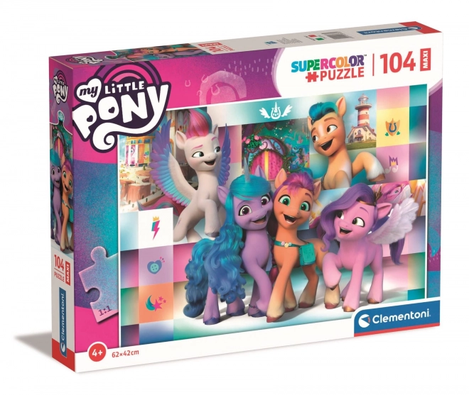 Puzzle Clementoni My Little Pony: Wesoła Drużyna MAXI 104 elementy