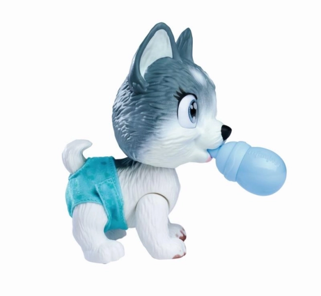 Piesek Husky Pamper Petz w wannie