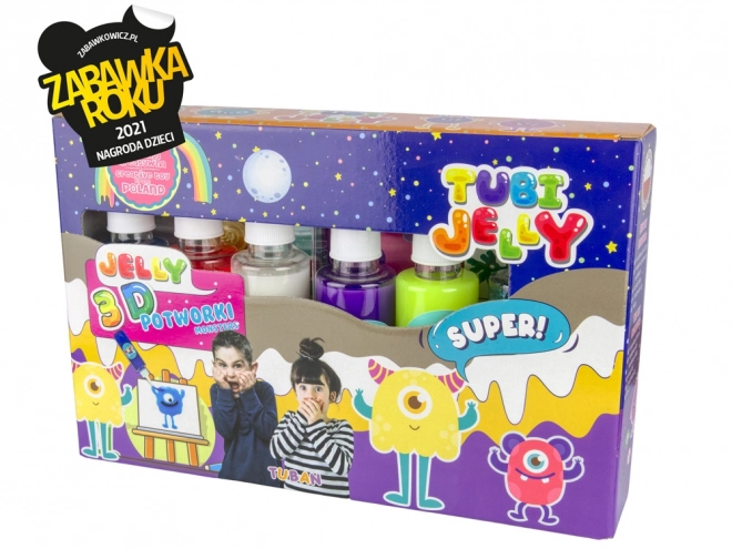 Tubi Jelly zestaw 6 kolorów - Potworki