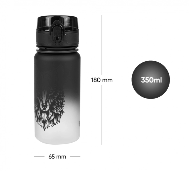 BAAGL Butelka na napoje z tritanu Gradient Wilk 350 ml