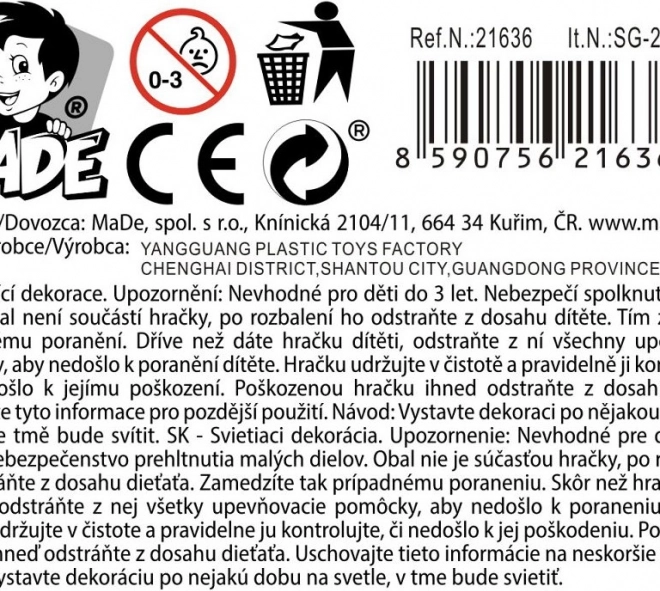 Świecący program kosmiczny dla dzieci