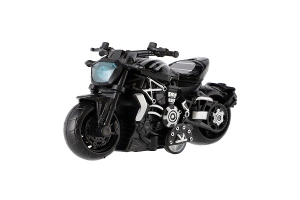 Motocykl metalowy/plastikowy 10cm z napędem wstecznym mix kolorów