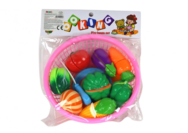Zestaw warzyw na rzepie w koszyku 8 sztuk noża talerzowego