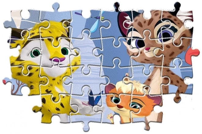 CLEMENTONI Puzzle Leo i Tig 3x48 elementów