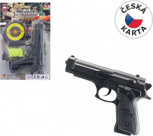 Dziecięcy pistolet z zapasowymi kulkami