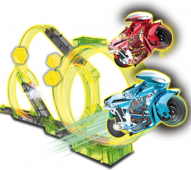 Spin and Build Deluxe tor z dwoma motocyklami