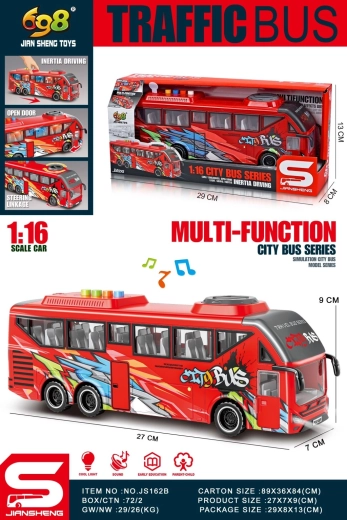Czerwony autobus 1:16 – zabawka dla dzieci