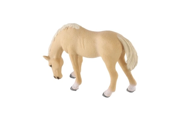 Koń domowy palomino klacz zooted plastik 13cm w woreczku