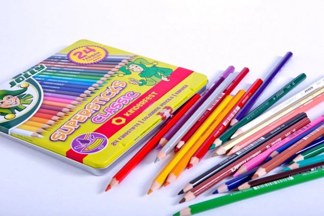 Supersticks 24 kolorów w metalowym pudełku