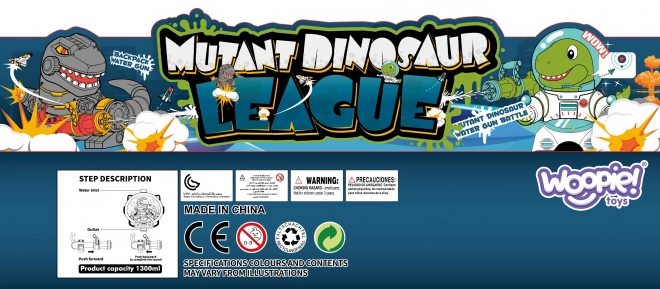 Pistole na wodę z plecakiem Dino