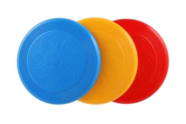 Latający talerz Frisbee plastik 23cm możliwość 4 kolorów 12m+