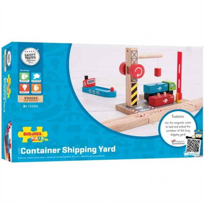 Bigjigs Rail Terminal Kontenerowy