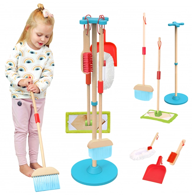 Drewniany zestaw do sprzątania dla dzieci Tooky Toy
