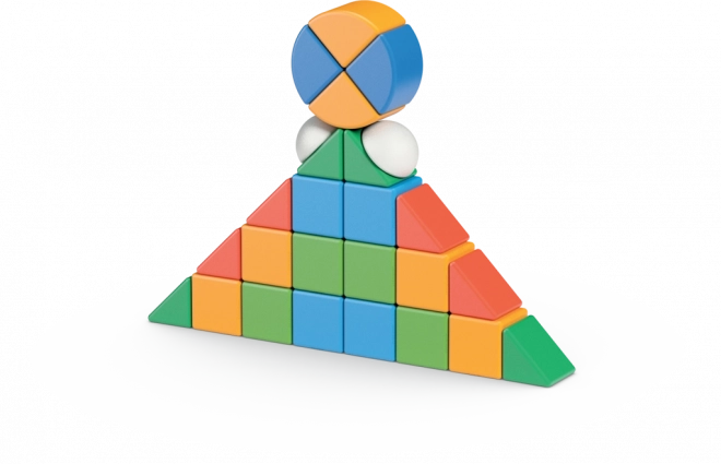 GEOMAG Magnetyczne kostki Magicube Shapes - Świat 32 elementy