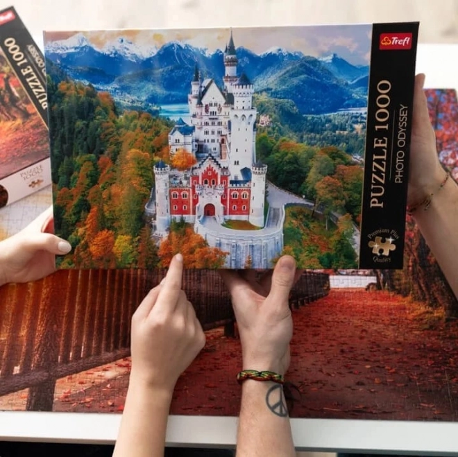 TREFL Puzzle Premium Plus Photo Odyssey: Zamek Neuschwanstein 1000 elementów