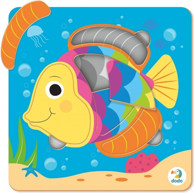 DODO puzzle rybka – edukacyjne puzzle od 18 miesięcy