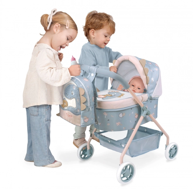 DeCuevas 86080 Mój pierwszy wózek dla lalek z plecaczkiem COCO 2024 - 56 cm