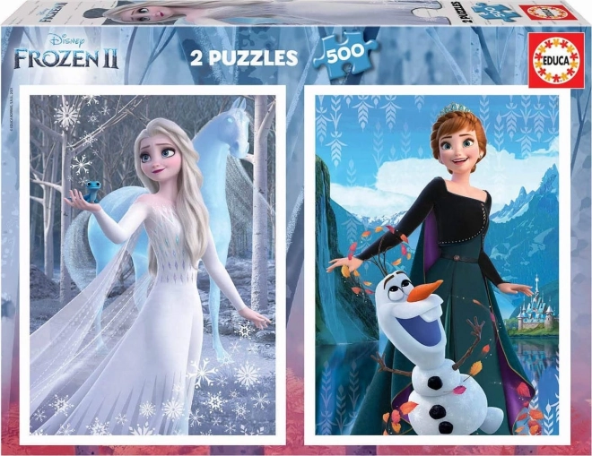 Educa Puzzle Kraina Lodu 2, 2x500 elementów