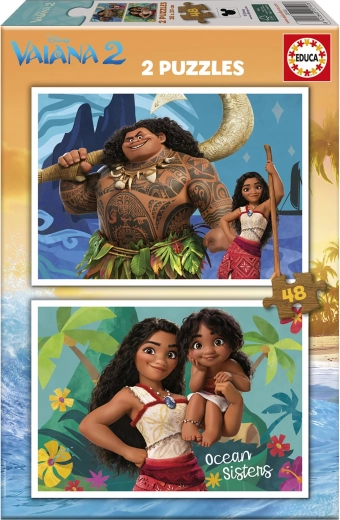 EDUCA Puzzle Vaiana 2, 2x48 elementów