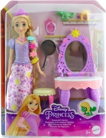 Disney Princess Roszpunka z modnymi dodatkami – zestaw do zabawy z lalką i przyjacielem Pascalem