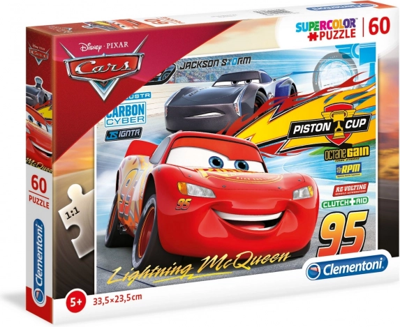 CLEMENTONI Puzzle Auta 3: Piston Cup 60 elementów