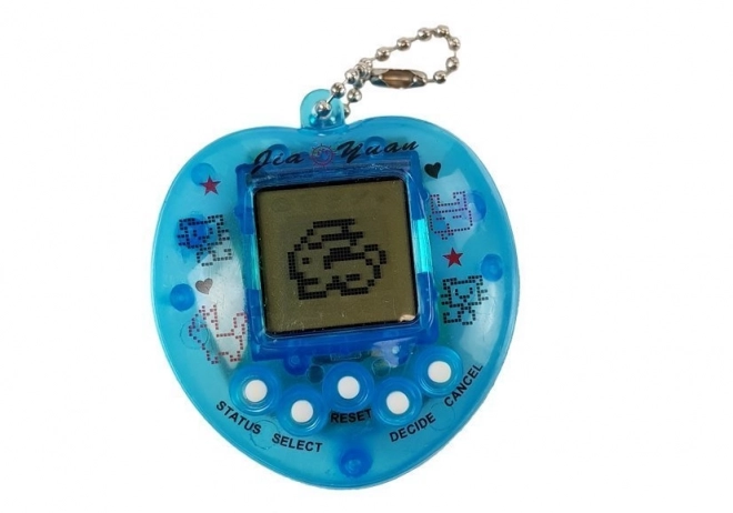 Elektroniczna gra Tamagotchi Blue z krótkim łańcuszkiem