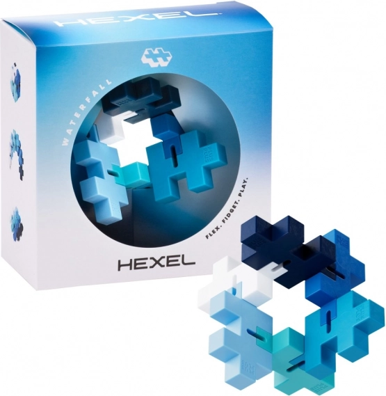 Plus-Plus Hexel Waterfall antystresowy fidget z elementów BIG