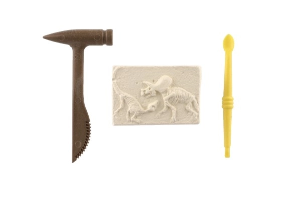 Mały archeolog dinozaur skamielina plastik 2 kolory w blistrze 12,5x19x5cm 12 szt. w pudełku