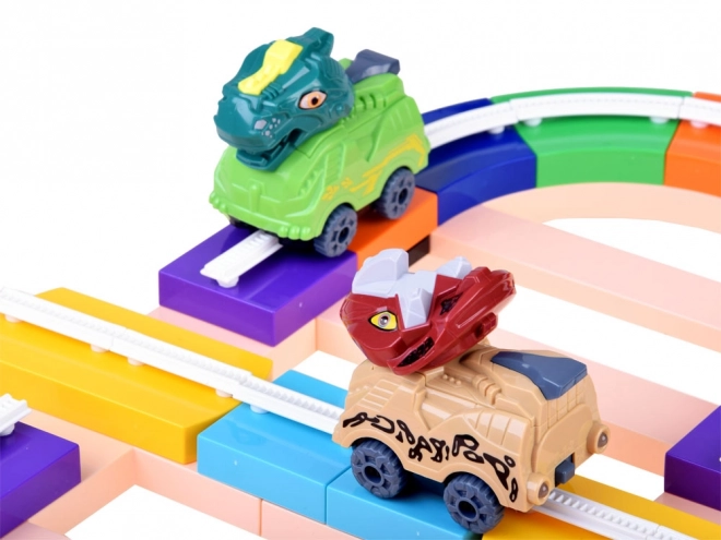 Dinozaurzy tor wyścigowy dla dzieci