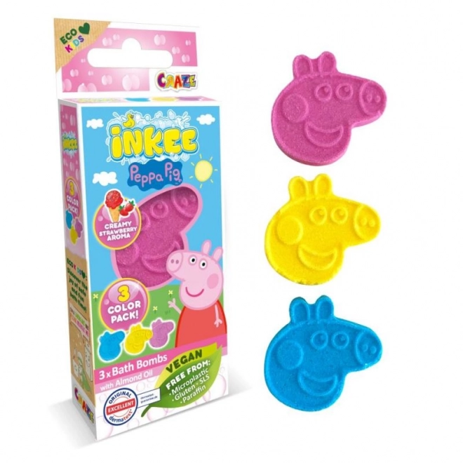 INKEE - Mini zestaw musująca bomba - Świnka Peppa