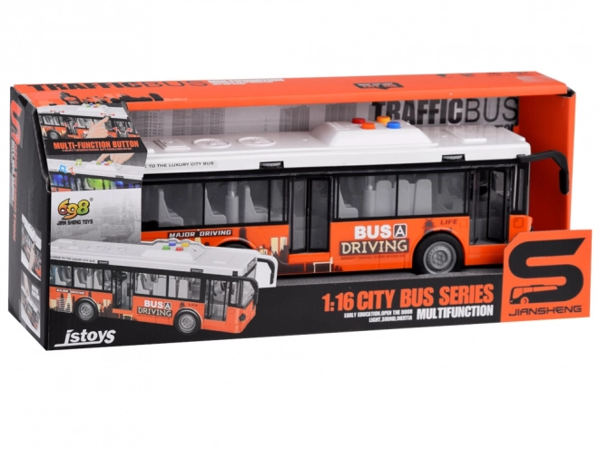 Duży autobus z dźwiękami i światłami