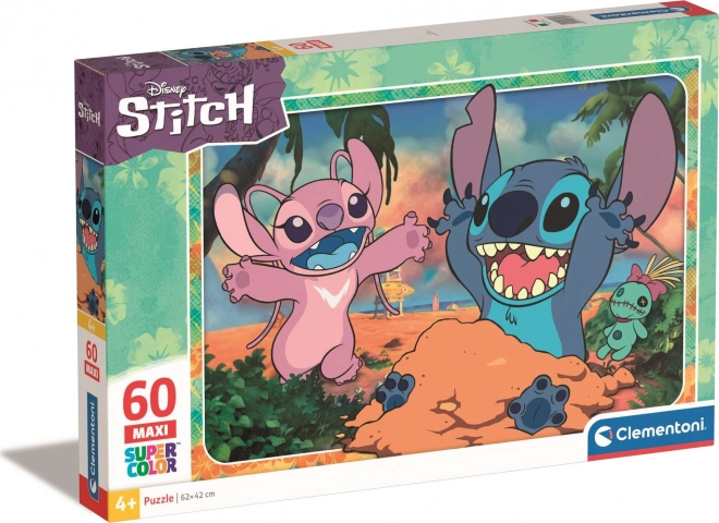 CLEMENTONI Puzzle Stitch MAXI 60 kawałków
