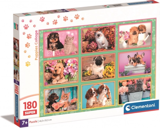 clementoni puzzle szczenięta 180 elementów