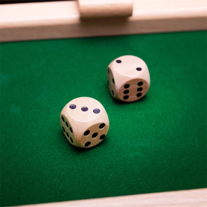 drewniana gra shut the box BIGJIGS TOYS