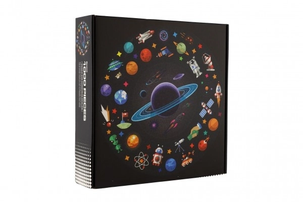 Puzzle okrągłe wszechświat 1000 elementów 65x65cm w pudełku 23x23x5,5cm