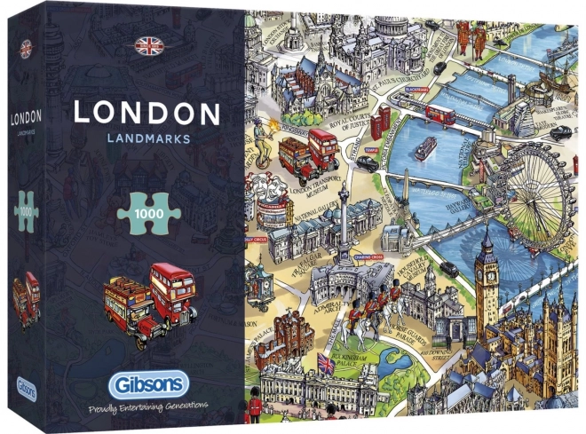 Puzzle londyńskie zabytki 1000 elementów