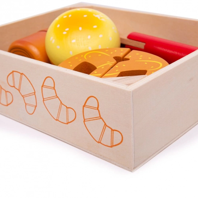 Bigjigs Toys Pieczywo do krojenia w skrzynce