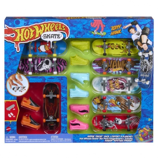 Hot Wheels Fingerboard i Buty 8 szt.