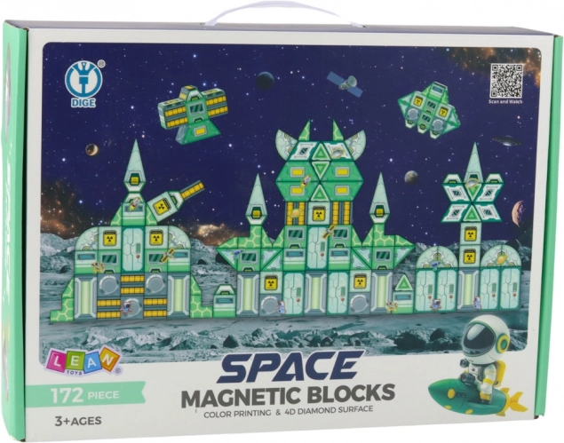 Magnetyczne klocki Kosmos Stacja 4D 172 elementy