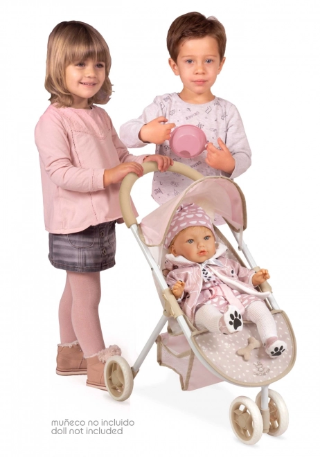 DeCuevas 90243 Sportowy wózek trójkołowy dla lalek DIDI 2021 - 55 cm