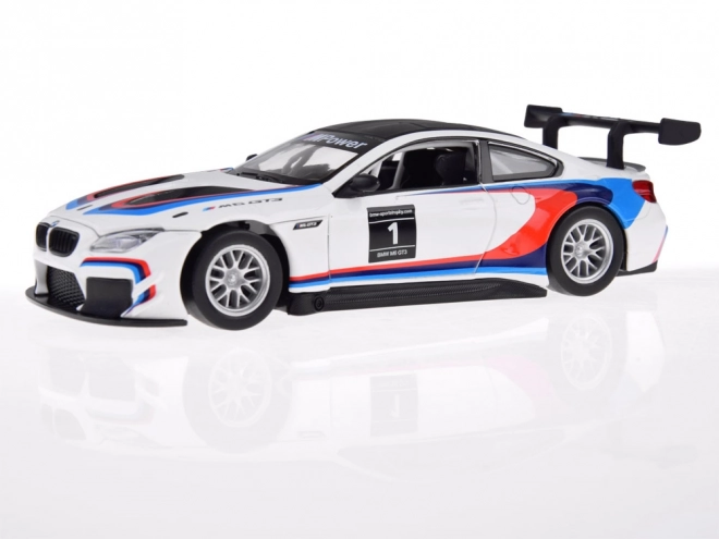Metalowy model sportowego samochodu BMW M6 GT3