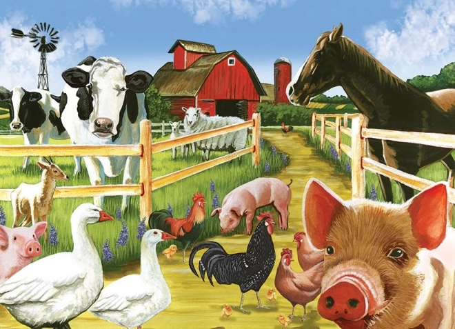 Rodzinne puzzle Witamy na farmie 350 elementów