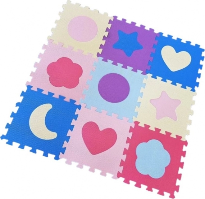 Piankowe puzzle kształty 9 szt.
